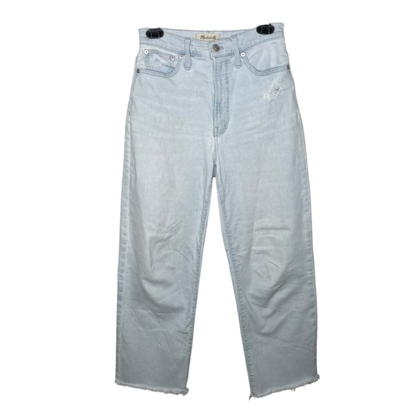 Madewell Perfect Vintage Wide-Leg Cropped Jean Sz 25 - Picture 6 of 16